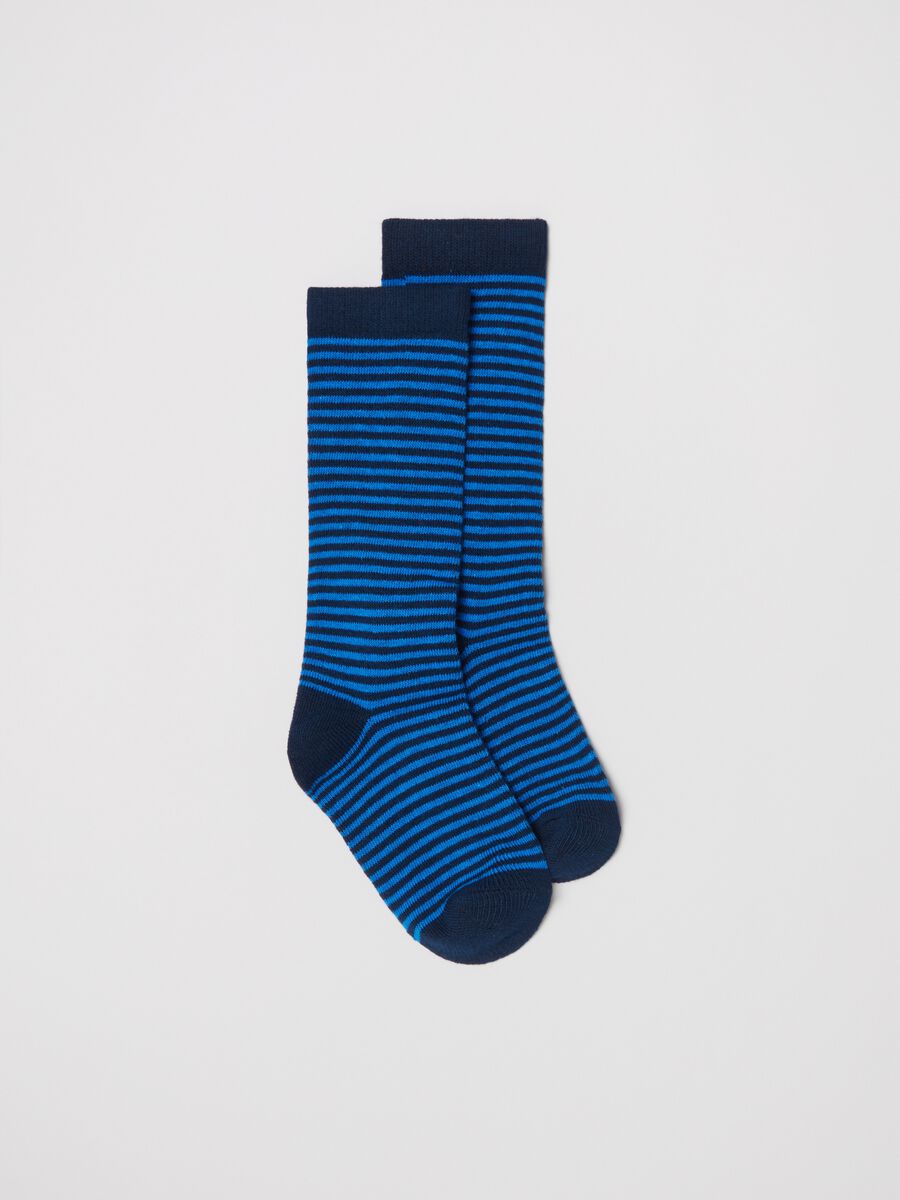 Three-pair pack long striped socks_1