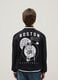 Children's regular fit black cotton-blend jacket with Celtics embroidery_1