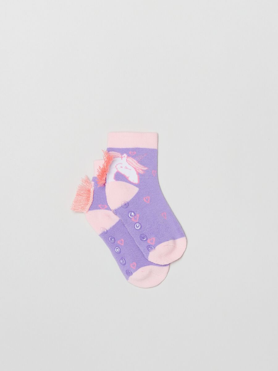 Two-pair pack stretch slipper socks_1