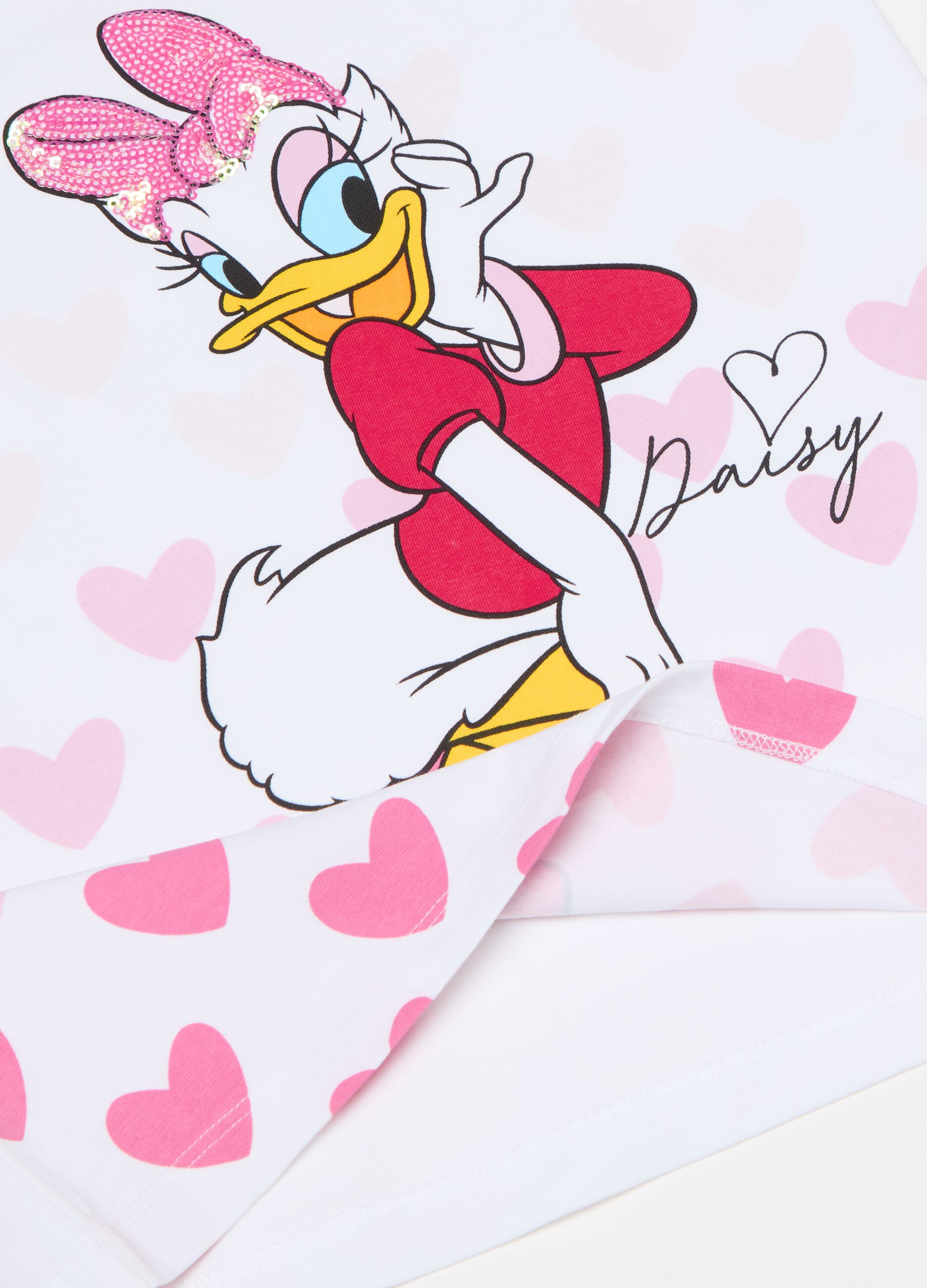 T-shirt with Daisy Duck print and sequins