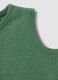 Green pure cotton vest top with buttons_3