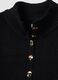 Black ribbed viscose-blend cardigan, regular fit_1