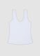 White stretch vest top, regular fit_0