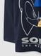 Blue pure cotton crew-neck Sonic T-shirt for boys_3