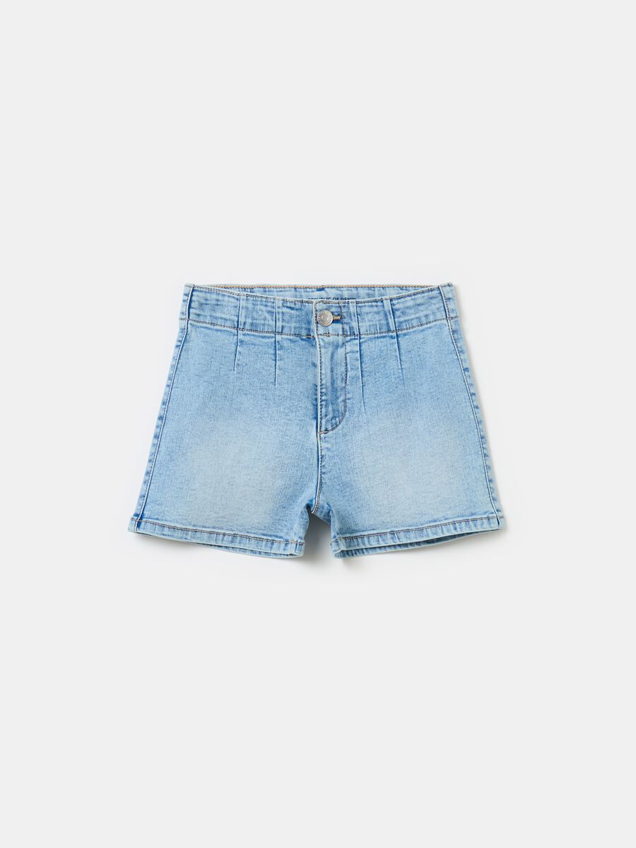 Denim shorts with pockets_0