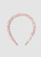 SINCERELY HAIR Bandolete de cetim rosa_0