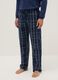 Blue checked pure cotton pyjamas, regular fit_3