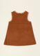 Baby girls&rsquo; brown stretch dress with fringe detailing_2