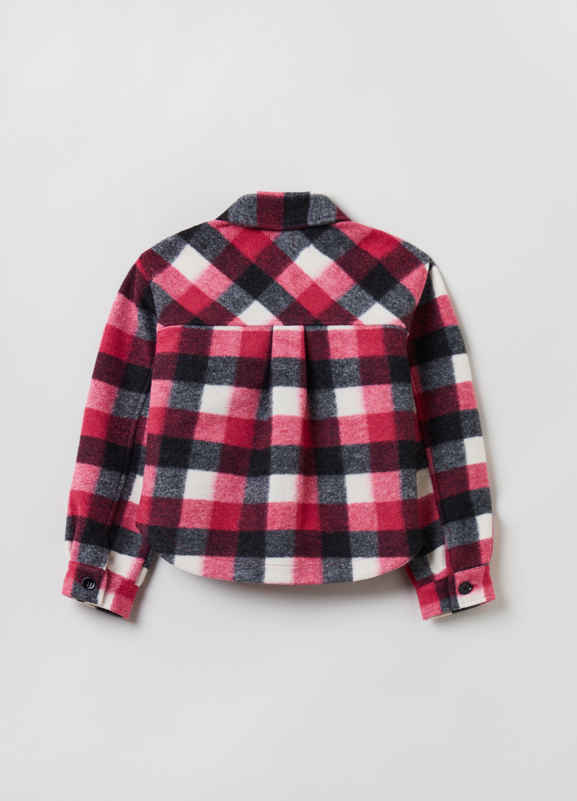 Cloth shacket with check pattern_1