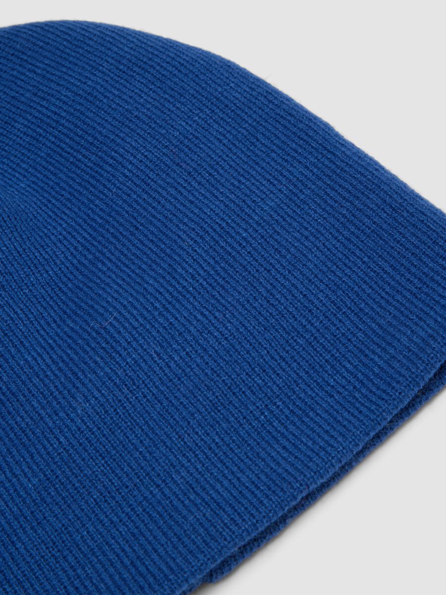 Cappello blu in maglia jersey_1