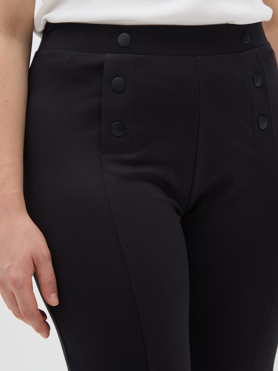 Black slim fit leggings_3