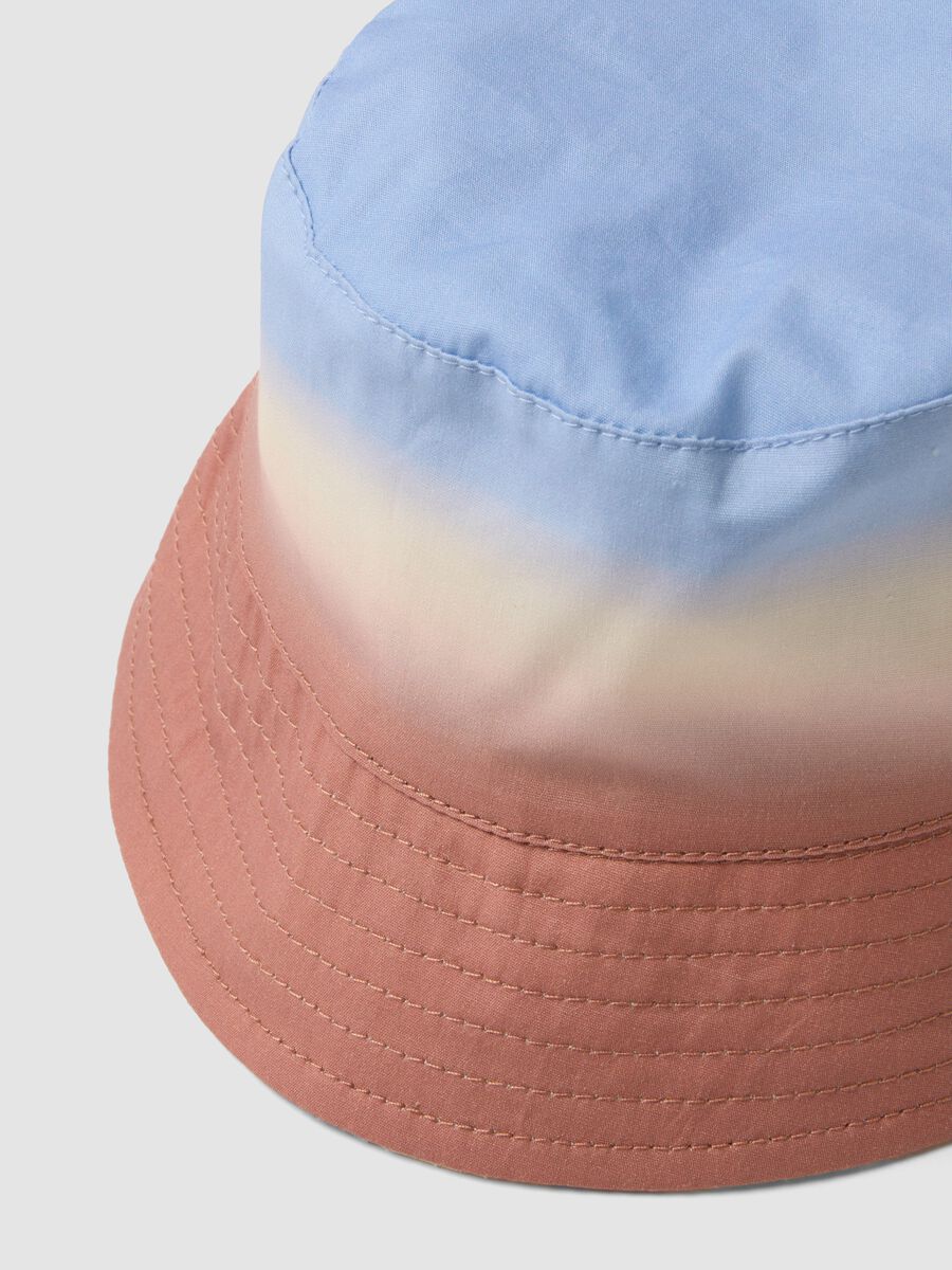 Cappello reversibile in puro cotone multicolor da bimbo_1