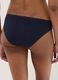 Blue stretch cotton regular fit briefs with lace_2