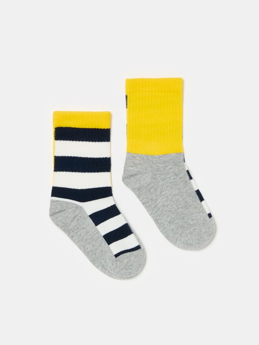 Two-pair pack short stretch cotton socks_1