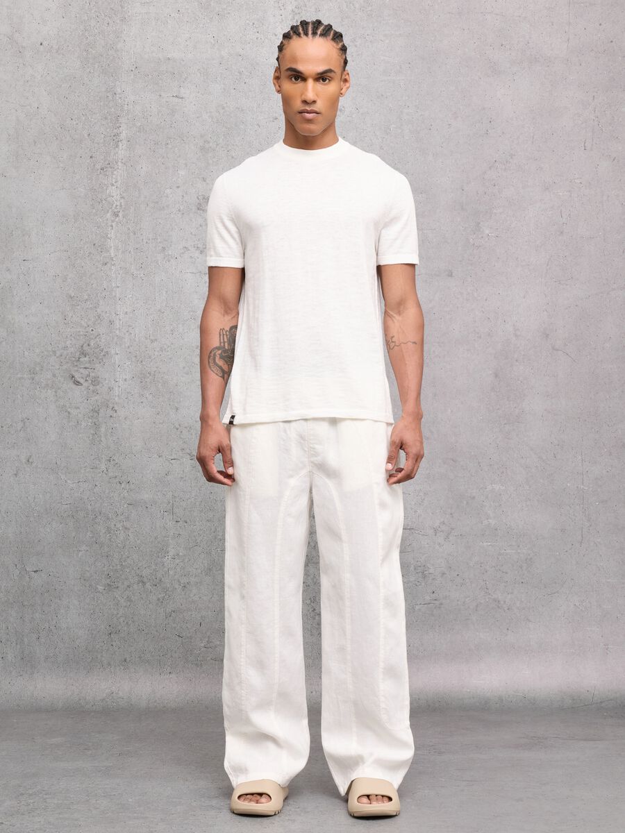 White Knit T-Shirt_4