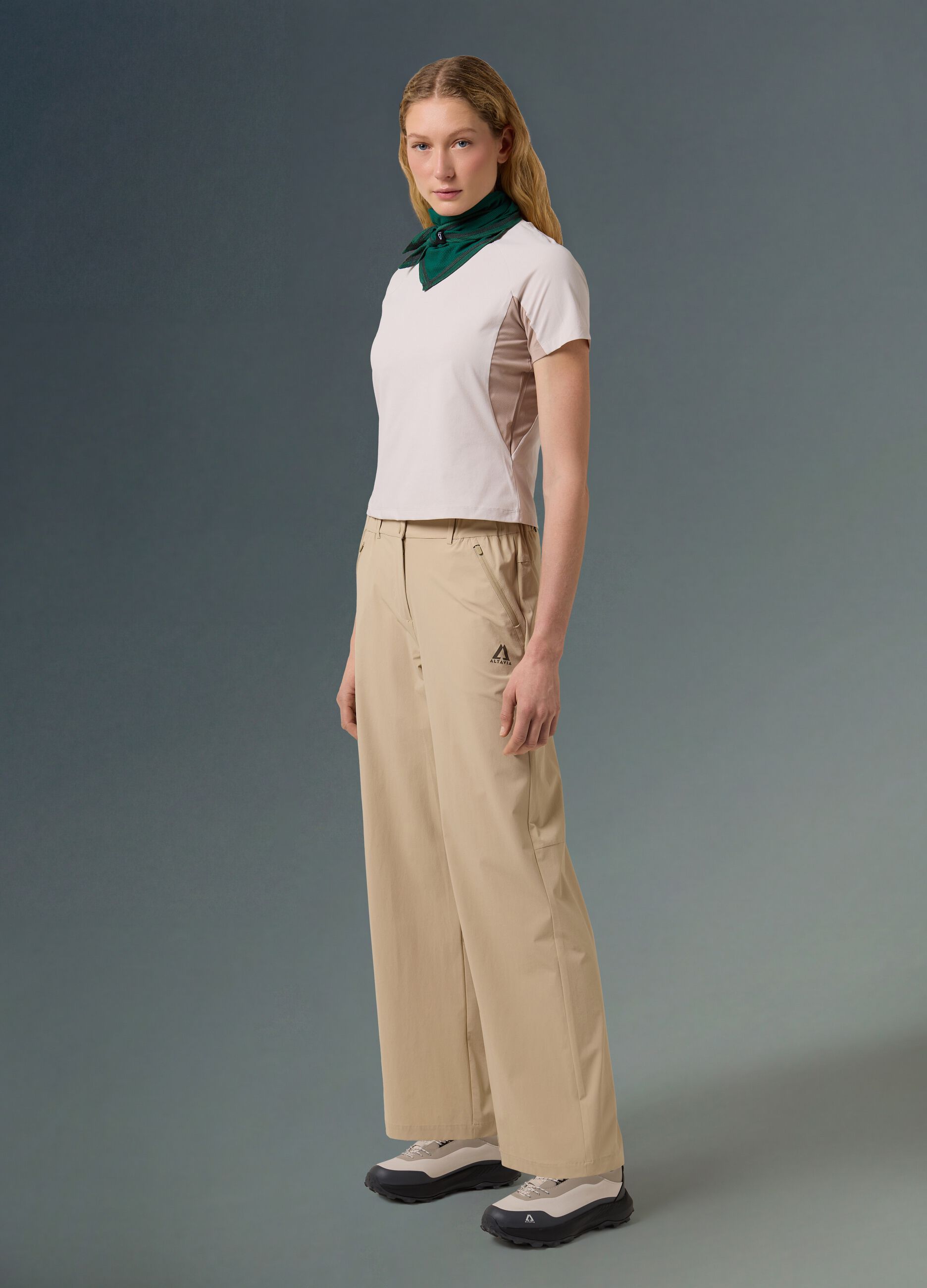 Technical T-shirt with mesh inserts ALTAVIA WITH DEBORAH COMPAGNONI