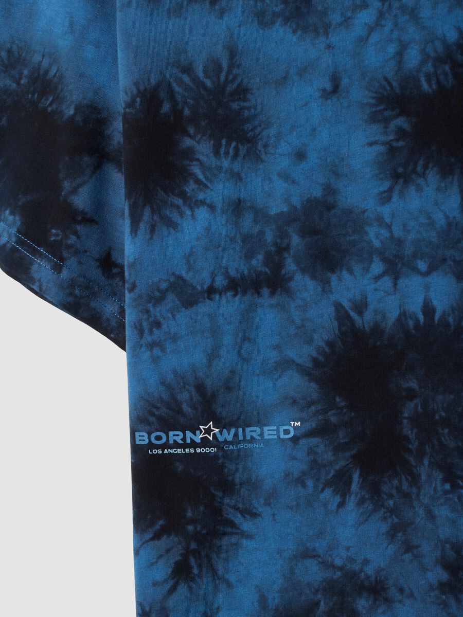 Blue short-sleeve pure cotton T-shirt_1