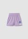 Girls&rsquo; purple sporty shorts with side stripes_3
