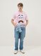 Multicolour pure cotton tie-dye regular fit T-shirt with Patrick Star_1
