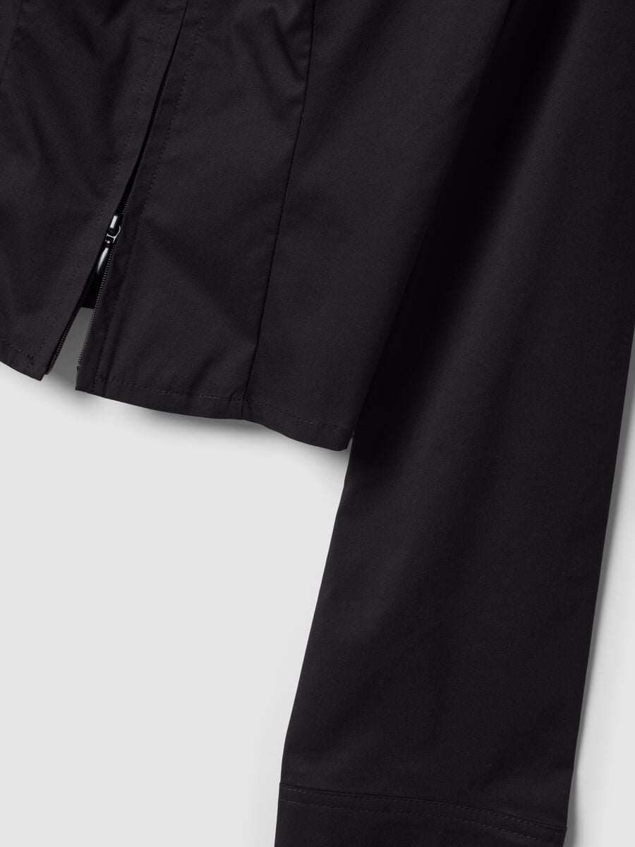 Fitted Full-Zip Shirt Black_8