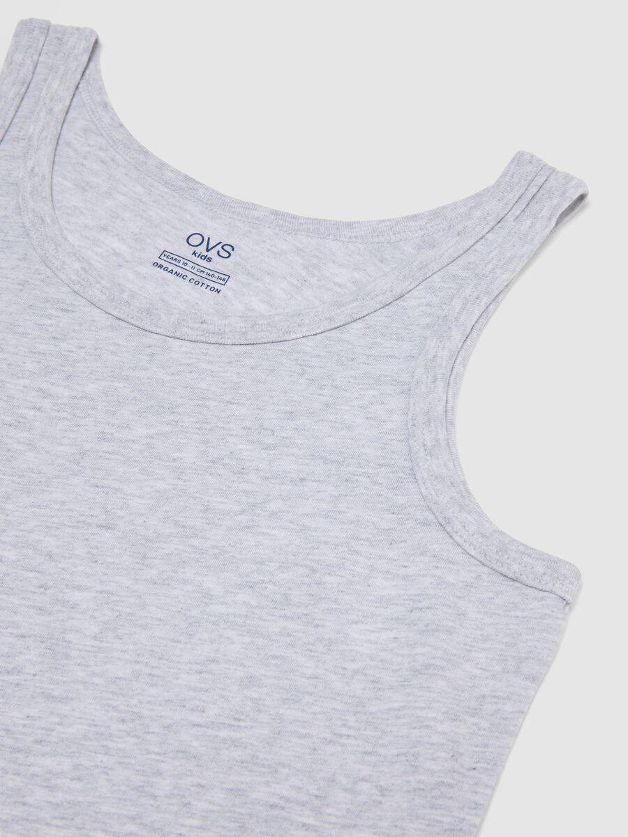 Multicoloured pure cotton tank top twin pack for boys with regular fit_2