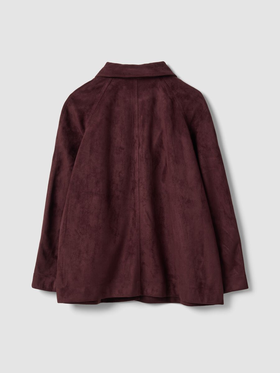 Purple regular-fit jacket with button fastening_2