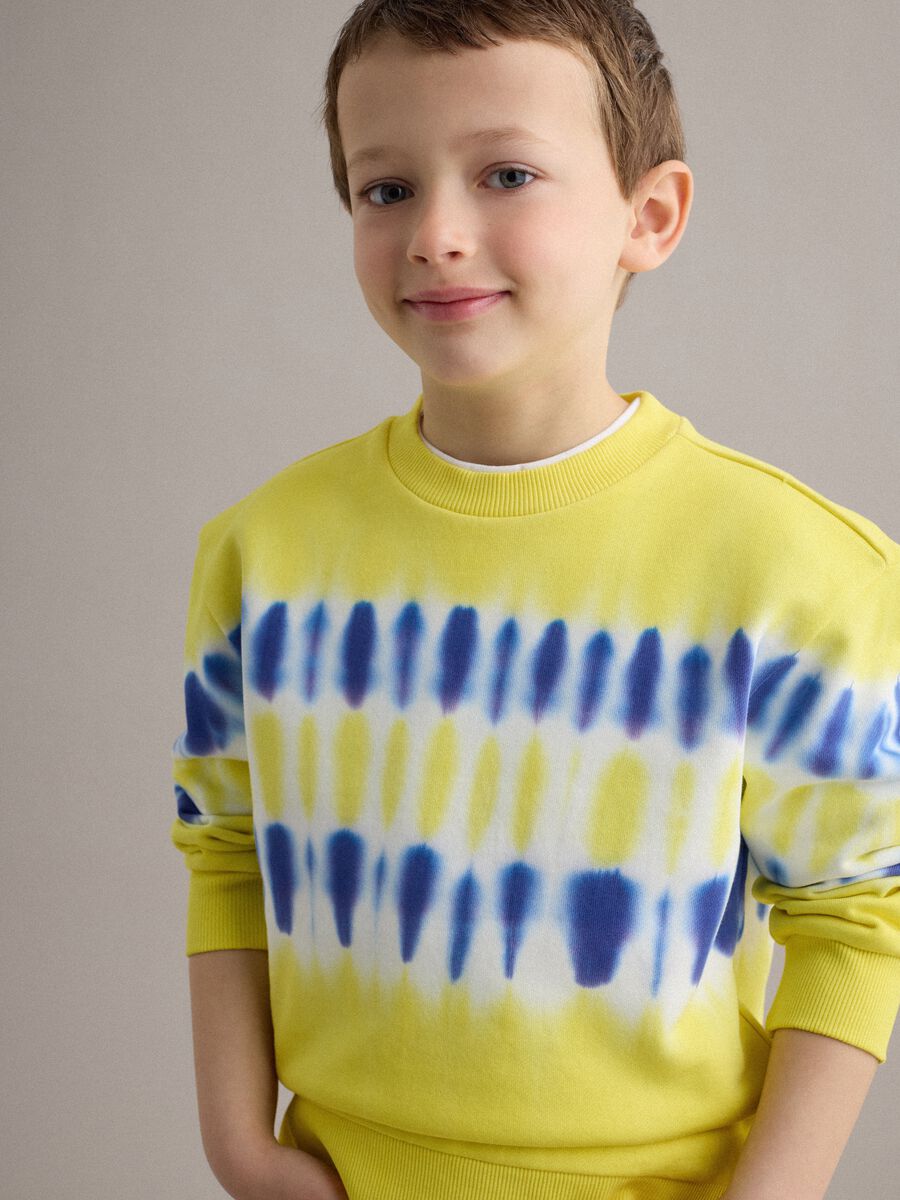 Child's multicolour pure cotton Tie-Dye sweatshirt with regular fit_1