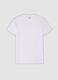 White pure Supima cotton V-neck T-shirt, regular fit_4
