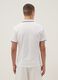 White stretch cotton polo shirt, regular fit_2