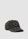 Girls' grey pure cotton baseball cap with rhinestones_0