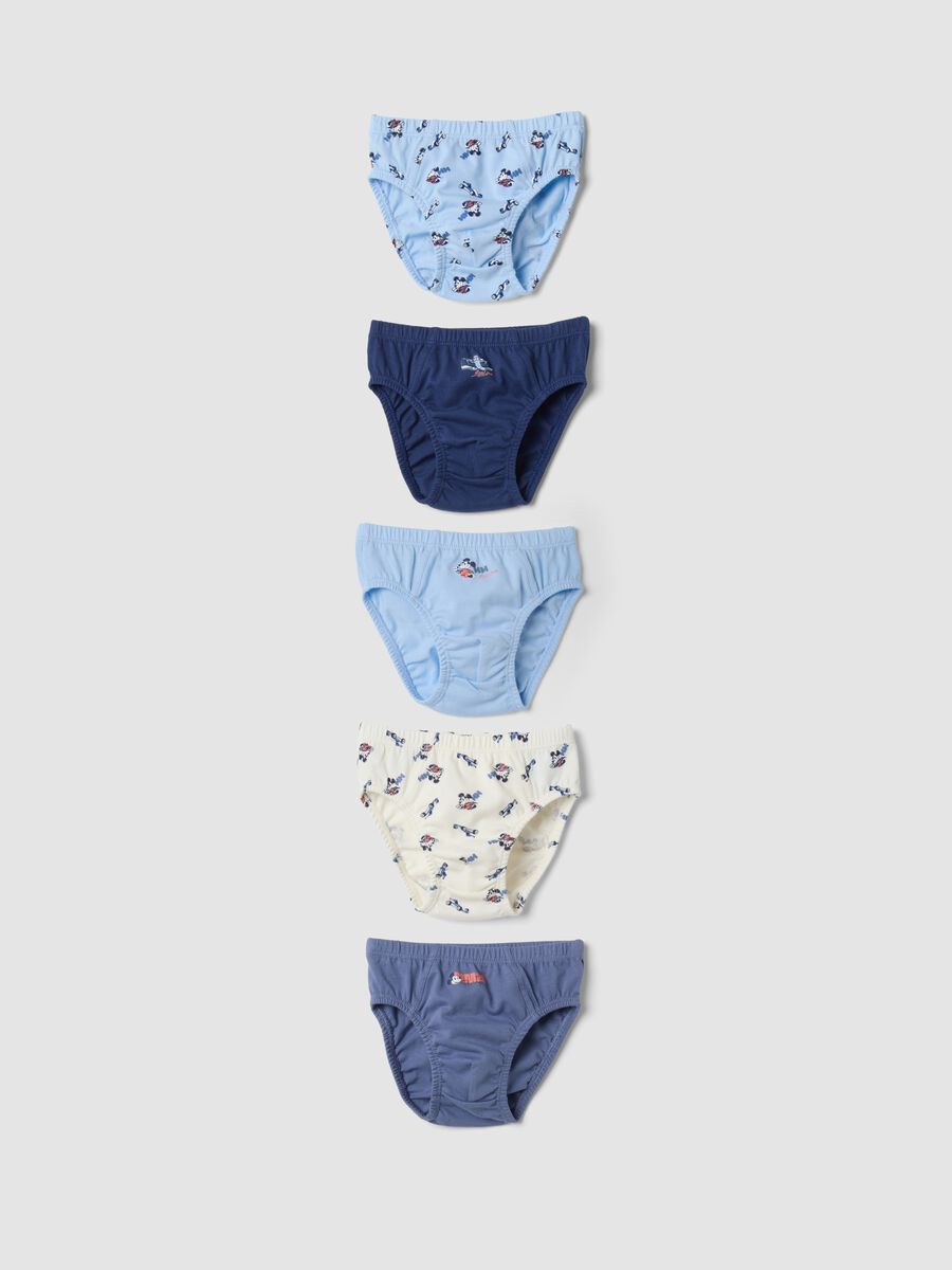 Pack of five pure organic cotton Mickey & Friends briefs_0