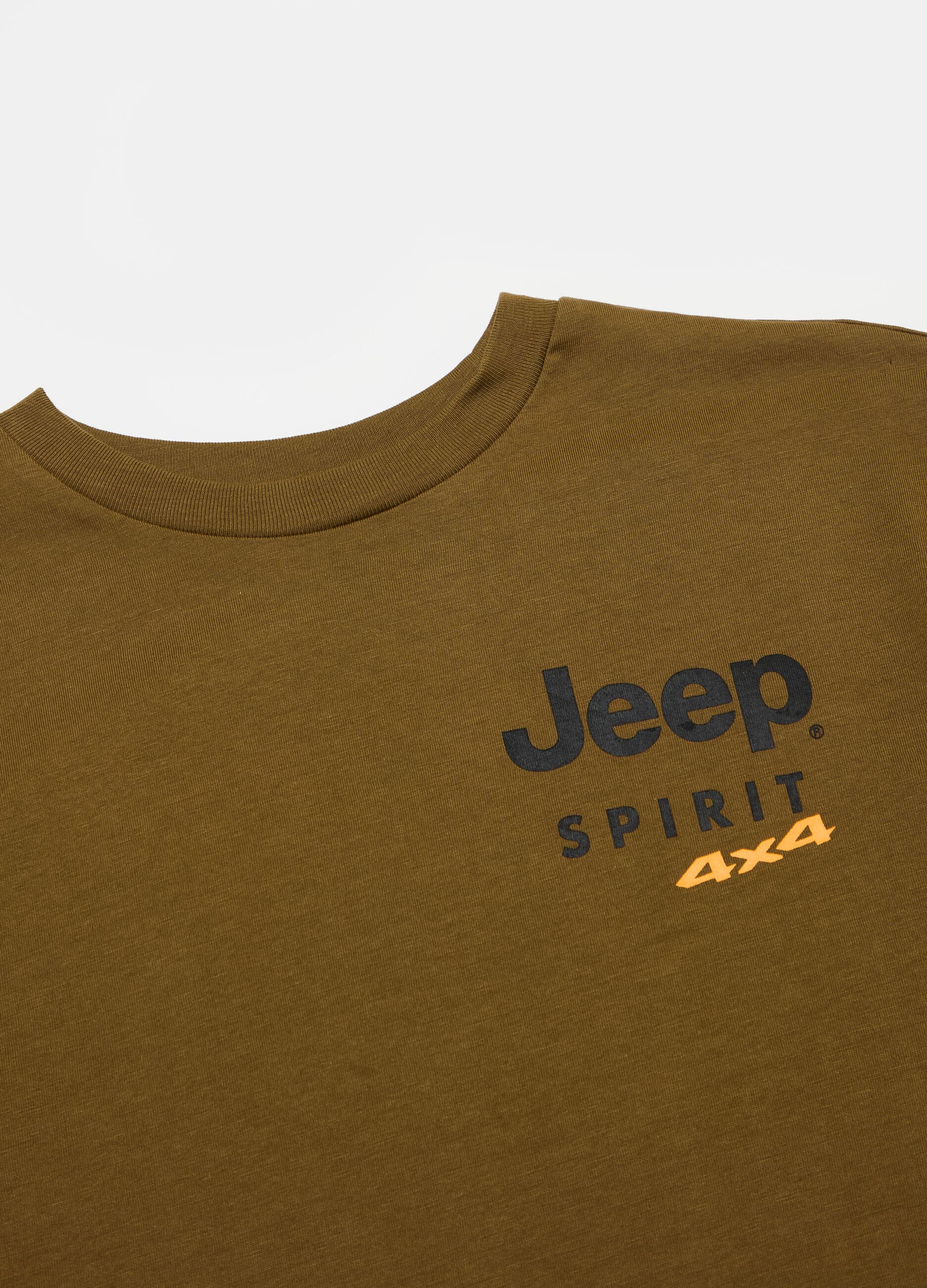 Cotton T-shirt with Jeep print