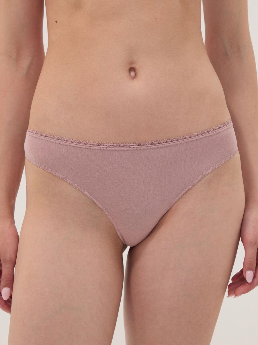 3-pack of multicolour Brazilian briefs in stretch organic cotton_1