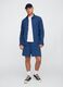 Blue Fabric Blend Shorts_0