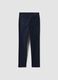Blaue Slim-Fit Five-Pocket-Hose aus Stretch-Baumwolle_1