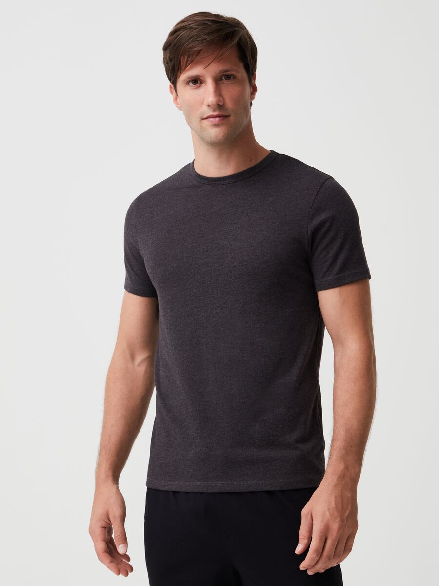 Bipack t-shirt intima in jersey mélange_0