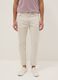 Beige Denim-Jeans aus reiner Baumwolle, Relaxed Fit_1