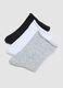 Multipack di cinque calze midi multicolor in cotone organico elasticizzato_1