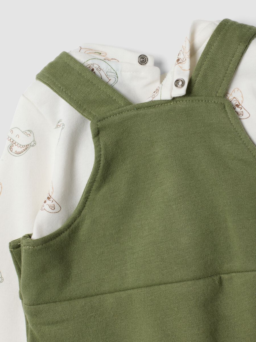 Completo verde in puro cotone organico con stampa Toy Story_3