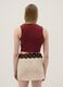 Rotes Regular-Fit Tanktop aus Stretch-Baumwolle mit Statement-Print_3