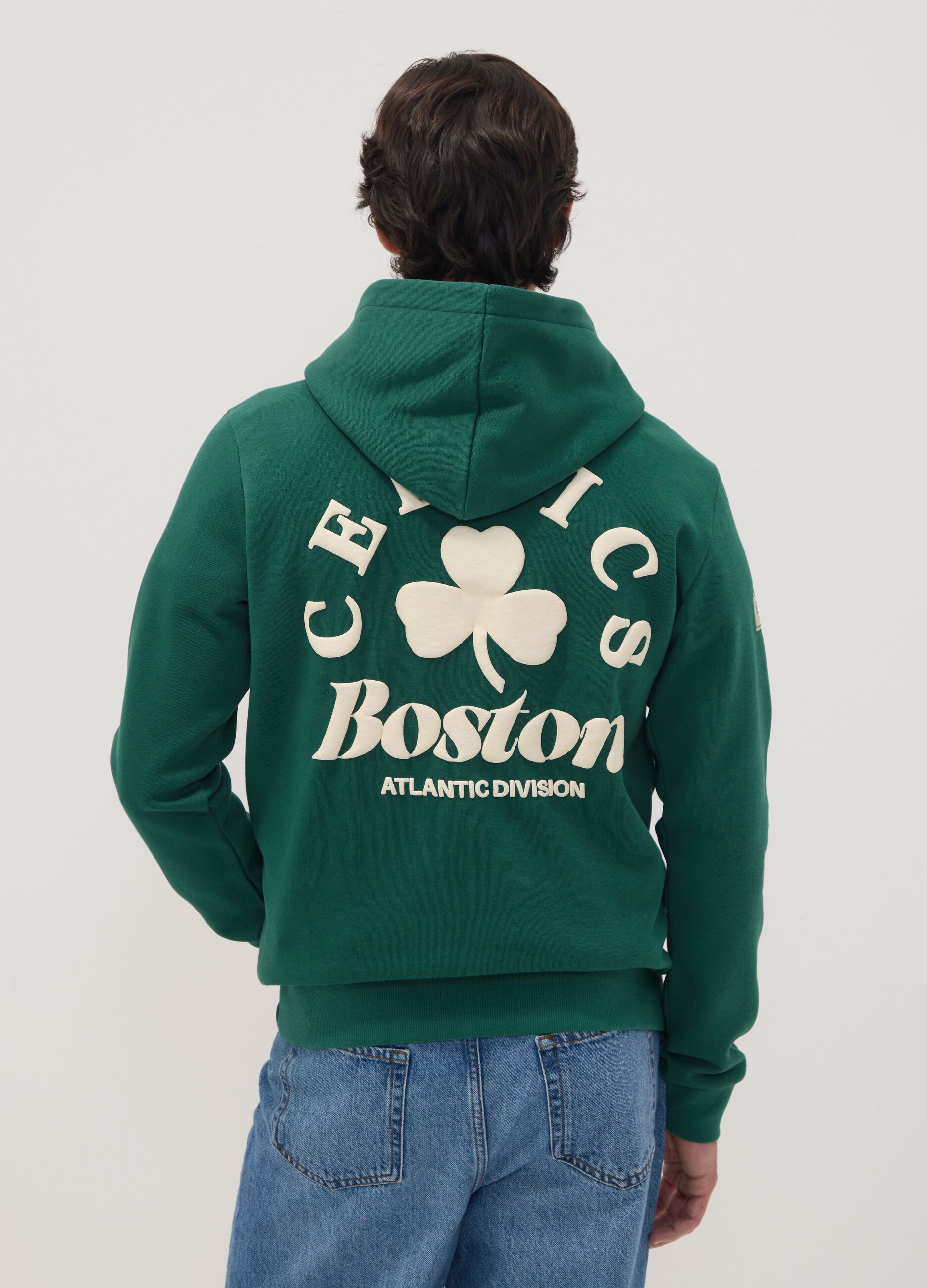 Green cotton-blend Boston Celtics hoodie