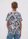 T-shirt multicolorido de crian&ccedil;a em puro algod&atilde;o, corte regular com estampagens_2