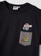 Black pure cotton regular fit T-shirt with Super Mario print_5