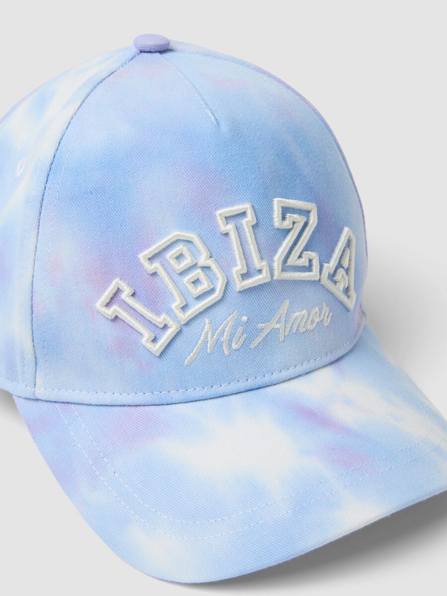 Cappello da baseball in puro cotone multicolor da bambina_2