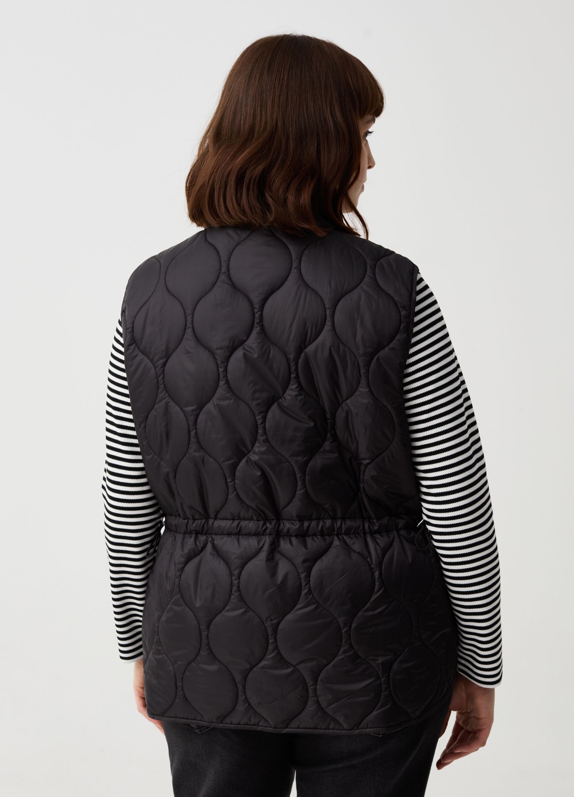 Curvy ultralight quilted gilet