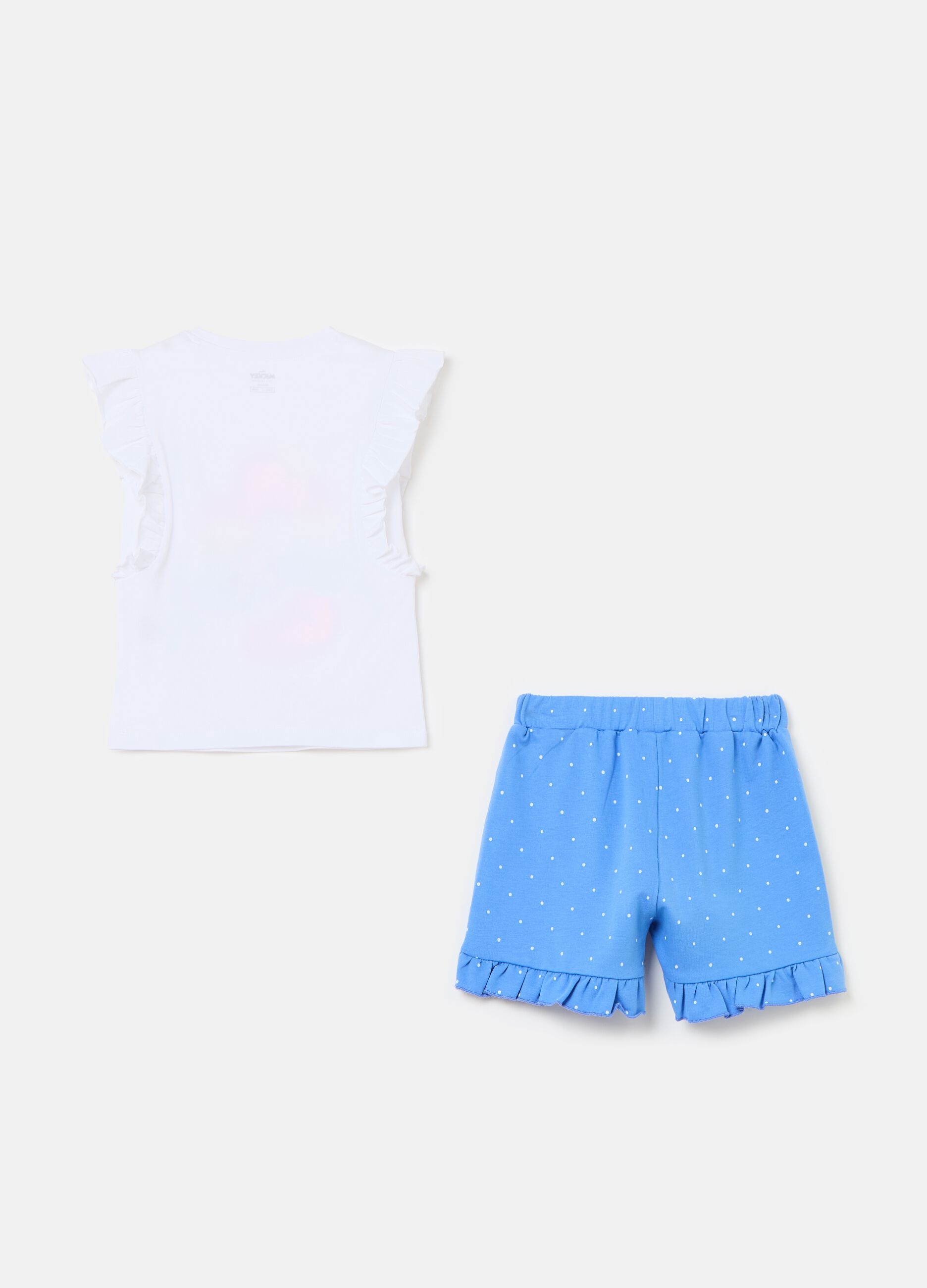 Jogging set with polka dots and Daisy Duck print