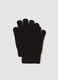 Black stretch-fabric gloves_0