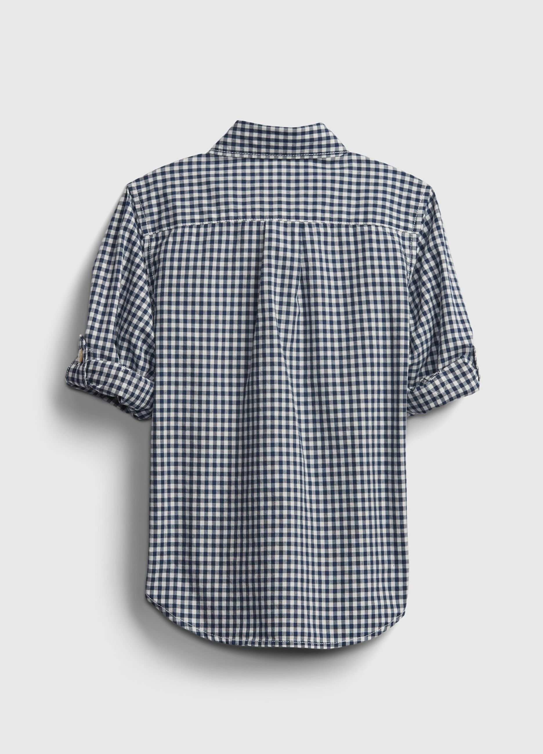 Camisa de algodón con estampado vichy