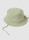 Green organic cotton bucket hat for baby_2