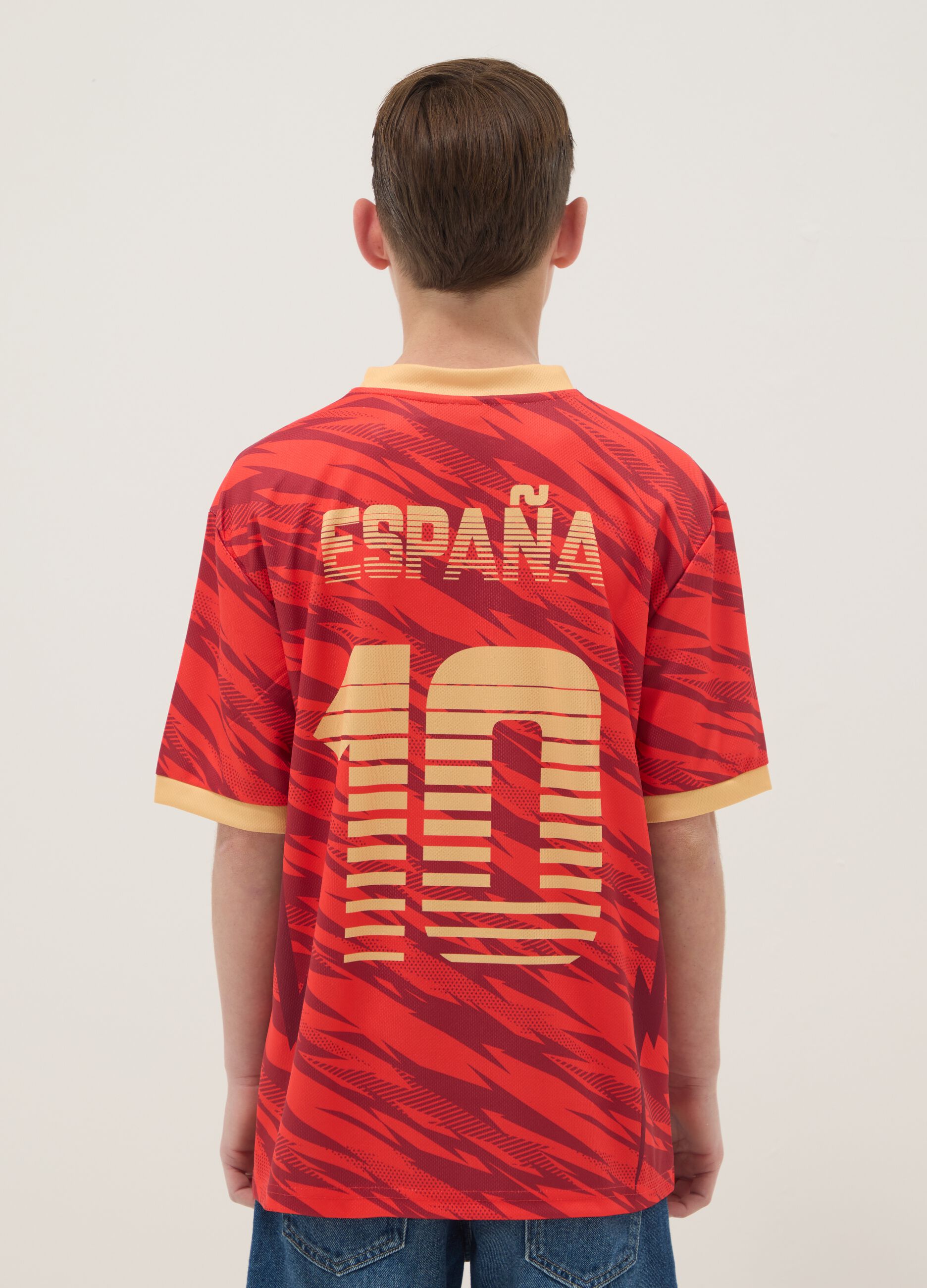 &Pi;&alpha;&iota;&delta;&iota;&kappa;ό &kappa;ό&kappa;&kappa;&iota;&nu;&omicron; T-shirt &Iota;&sigma;&pi;&alpha;&nu;ί&alpha; &kappa;&omicron;&nu;&tau;&omicron;&mu;ά&nu;&iota;&kappa;&omicron; &ndash; Oversized &epsilon;&phi;&alpha;&rho;&mu;&omicron;&gamma;ή